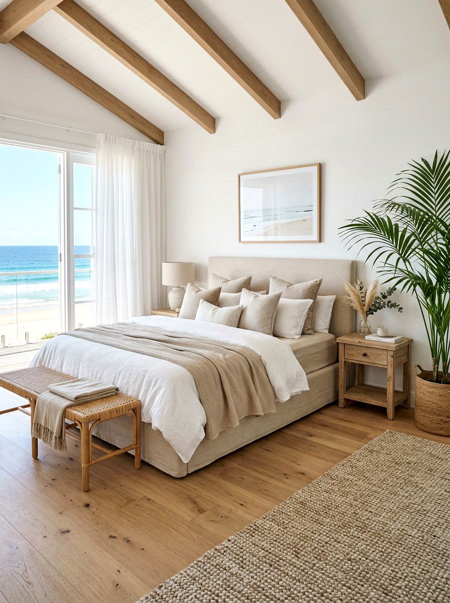 Linen Upholstered Bed - 30 upholstered bed ideas