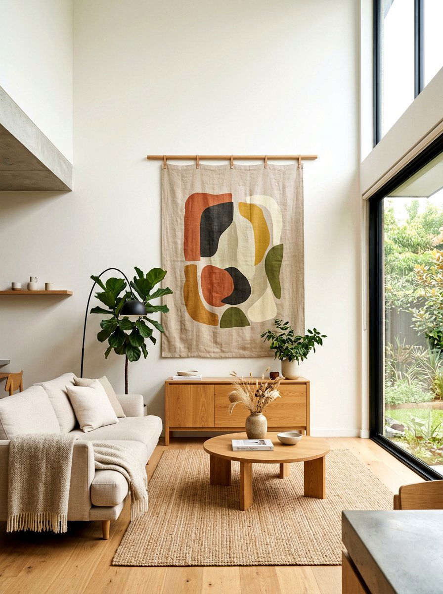 Linen Wall Hanging - 30 linen decor ideas