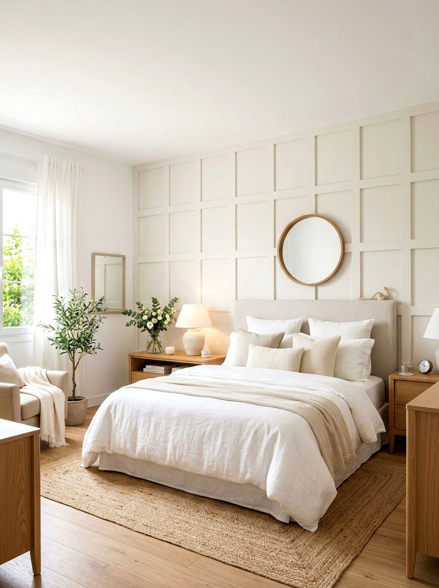 Linen White Bedroom Accent Wall - 30 linen white bedroom ideas