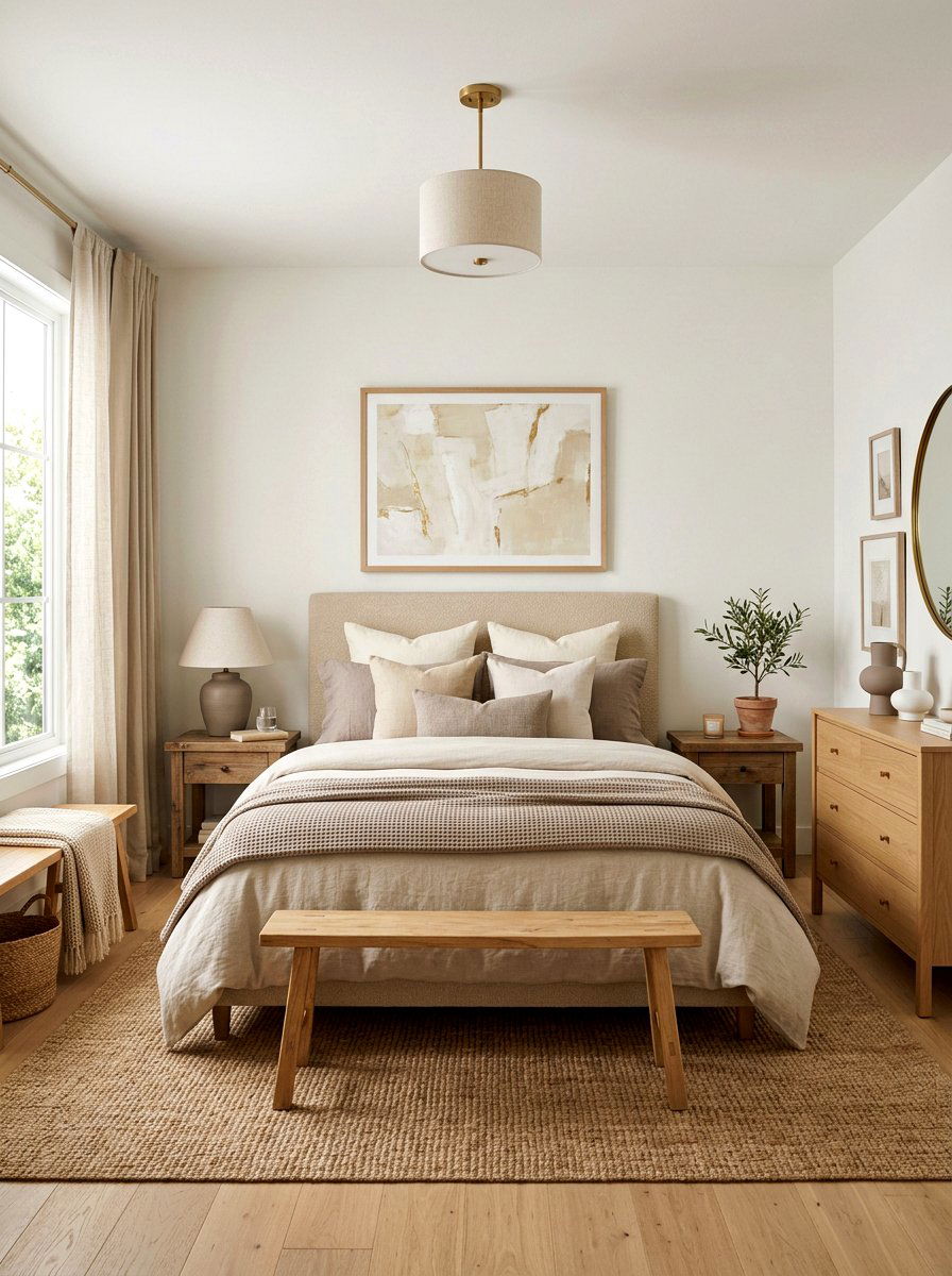 Linen White Bedroom Beige Decor - 30 linen white bedroom ideas