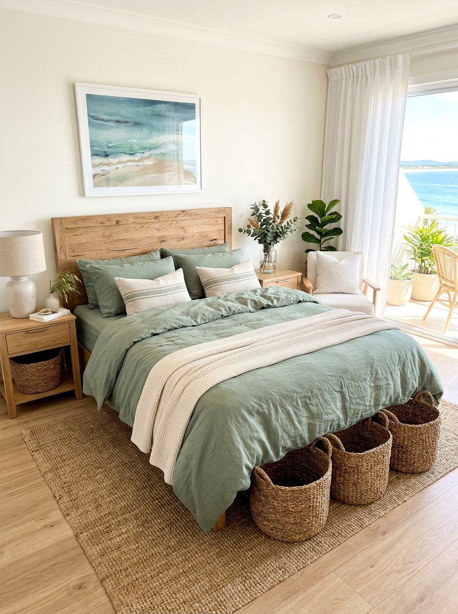 Linen bedding - 30 tactile bedroom decor ideas