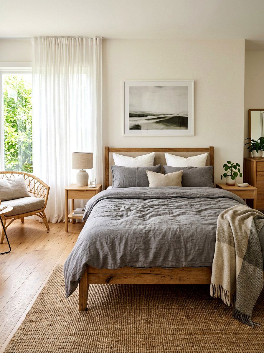 Linen bedroom aesthetic - 30 slow living home ideas