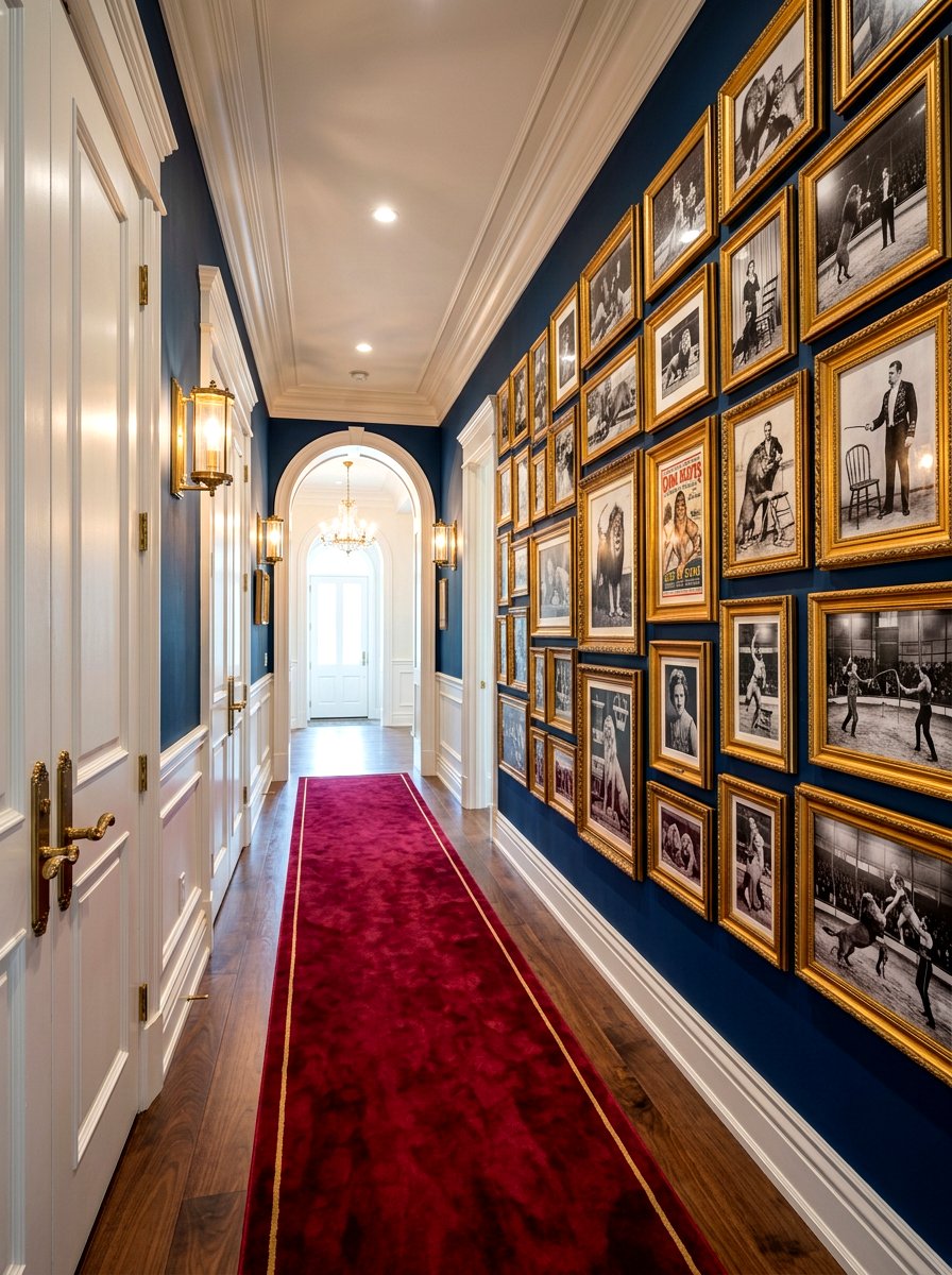 Lion tamer photo wall - 30 vintage circus decor ideas