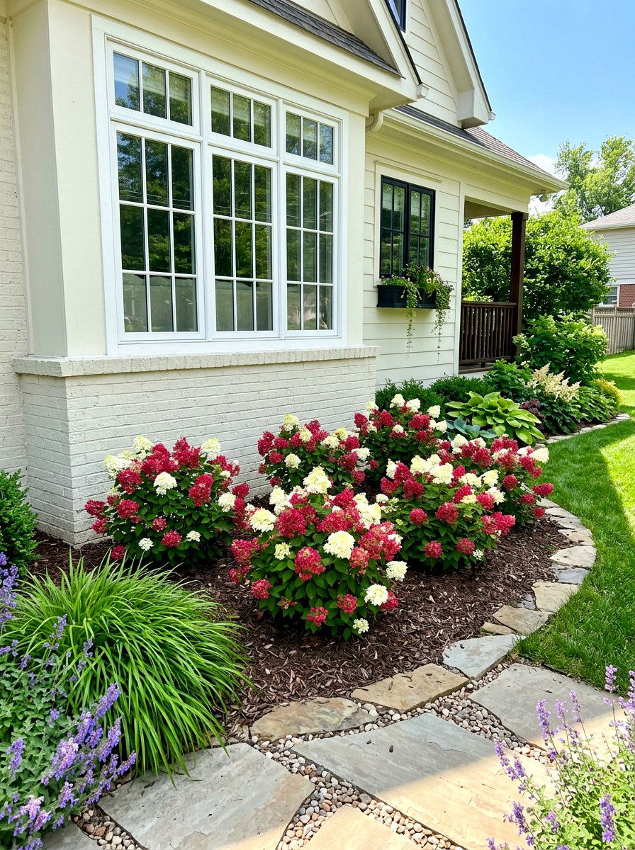 Little Quick Fire - 30 hydrangea foundation planting ideas