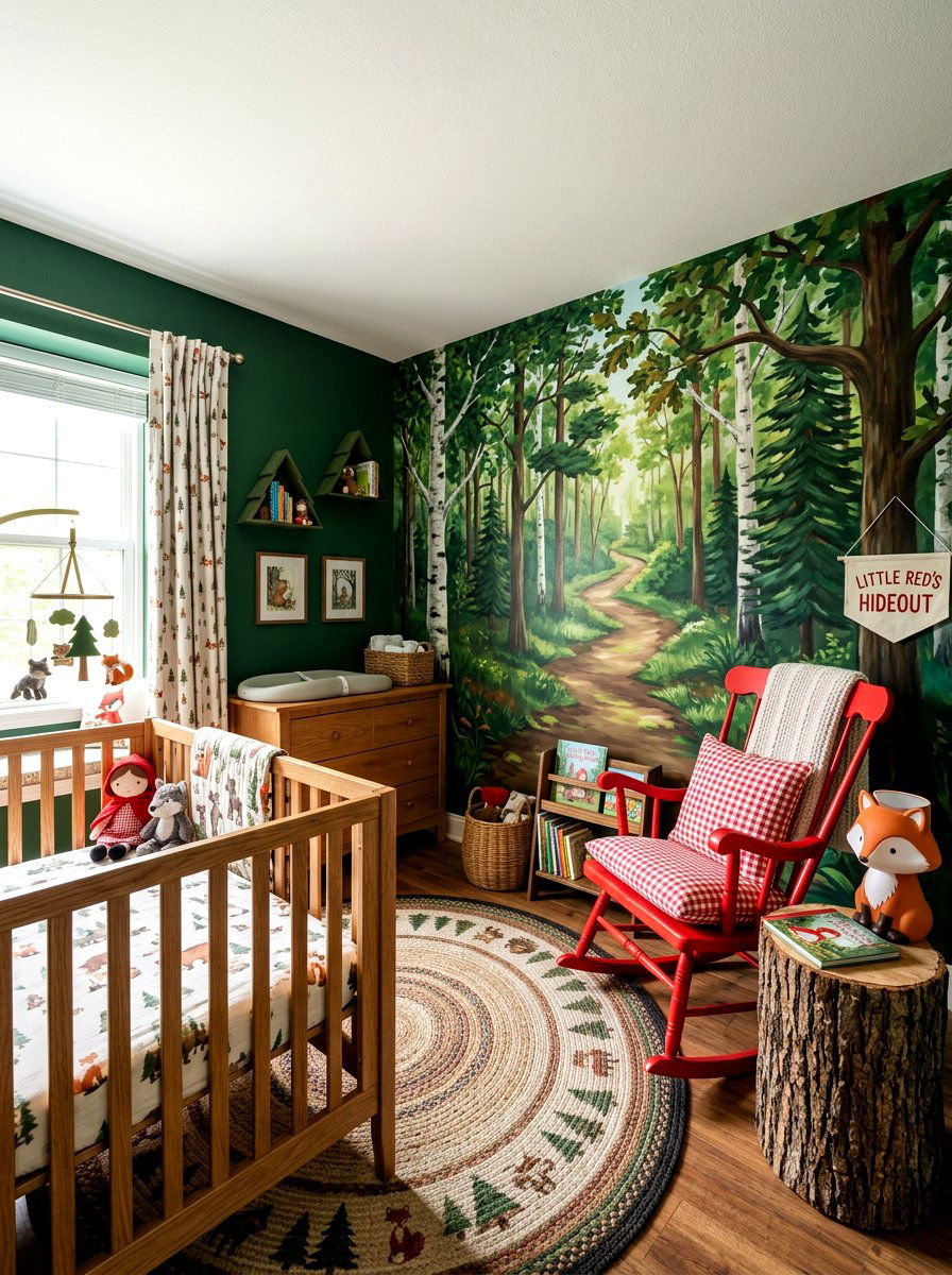 Little Red Riding Hood Forest Nursery - 30 storybook nursery ideas
