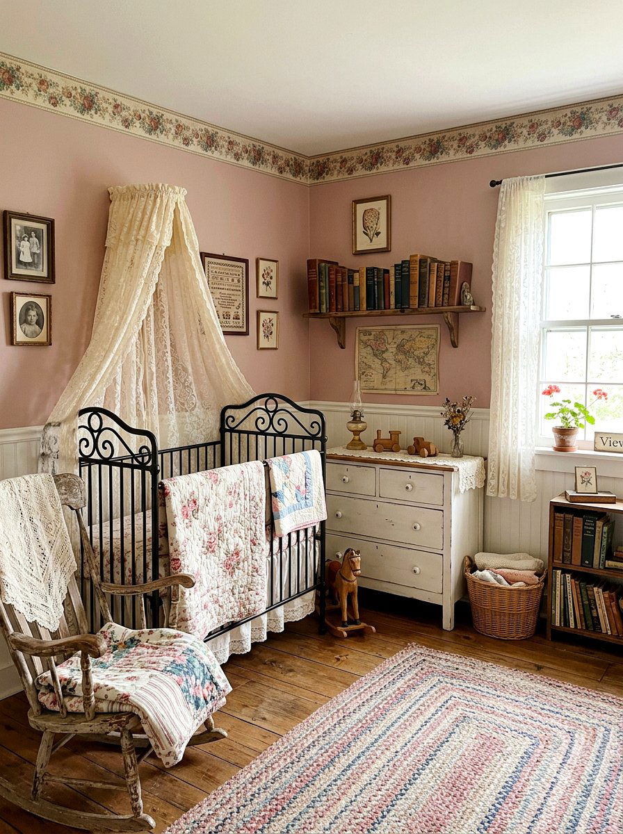 Little Women Vintage Cottage Nursery - 30 storybook nursery ideas