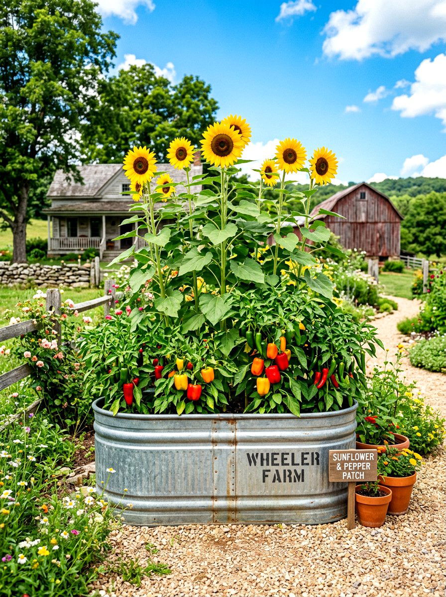 Livestock trough garden bed - 30 raised garden bed ideas