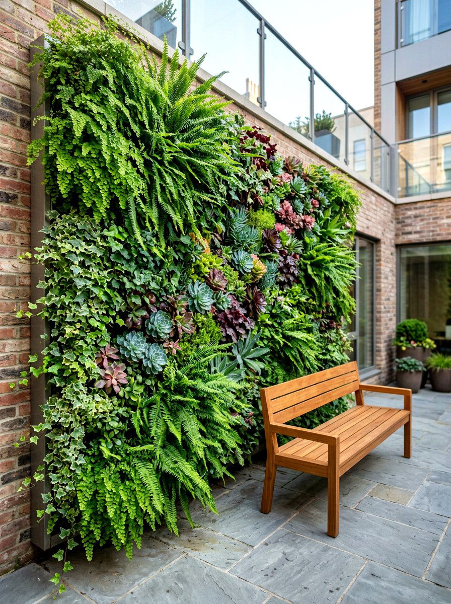 Living Green Wall - 30 garden wall ideas