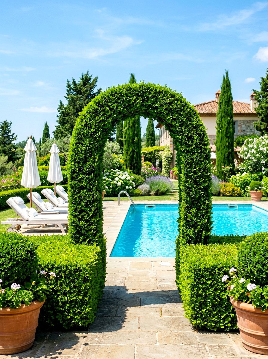 Living Hedge Boundary - 30 backyard divider ideas