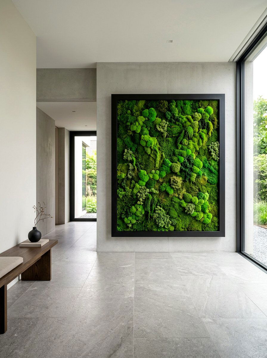 Living Moss Wall Art - 30 wall planter entryway ideas