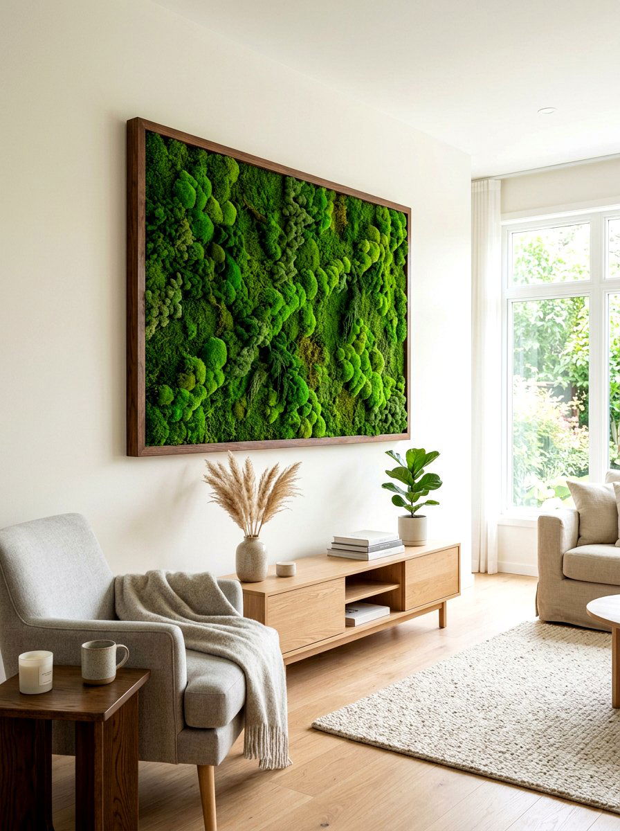 Living Moss Wall Art - 30 indoor vertical garden ideas