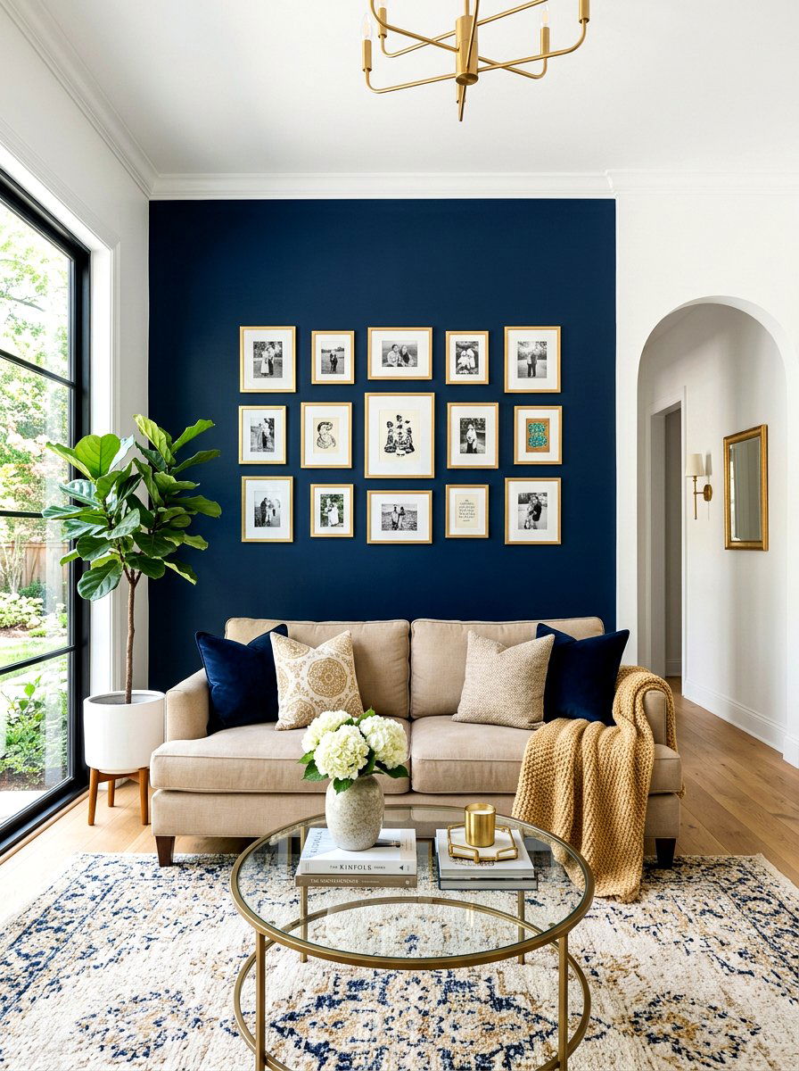 Living Room Accent Wall - 30 small space living room ideas