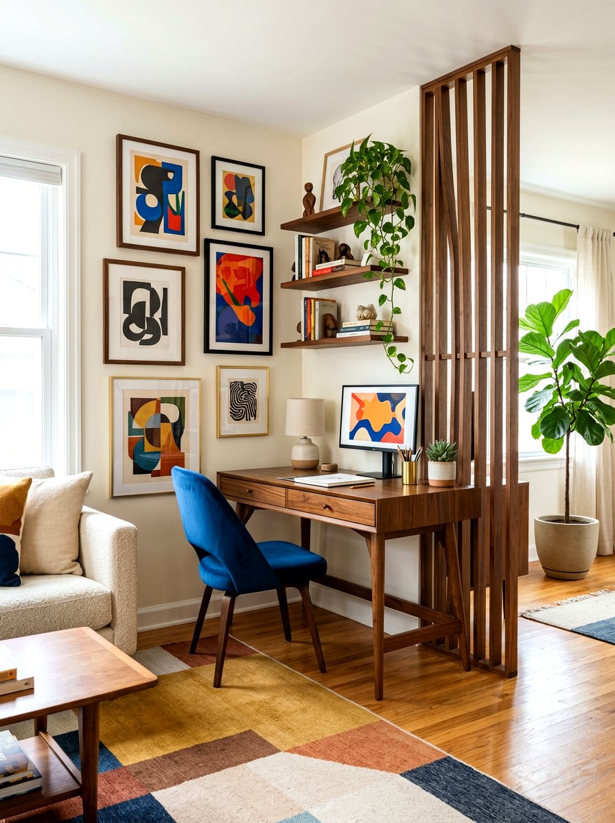 Living Room Art Zone - 30 art corner ideas