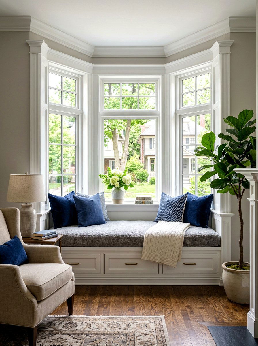 Living Room Bay Window Seat - 30 window seat ideas