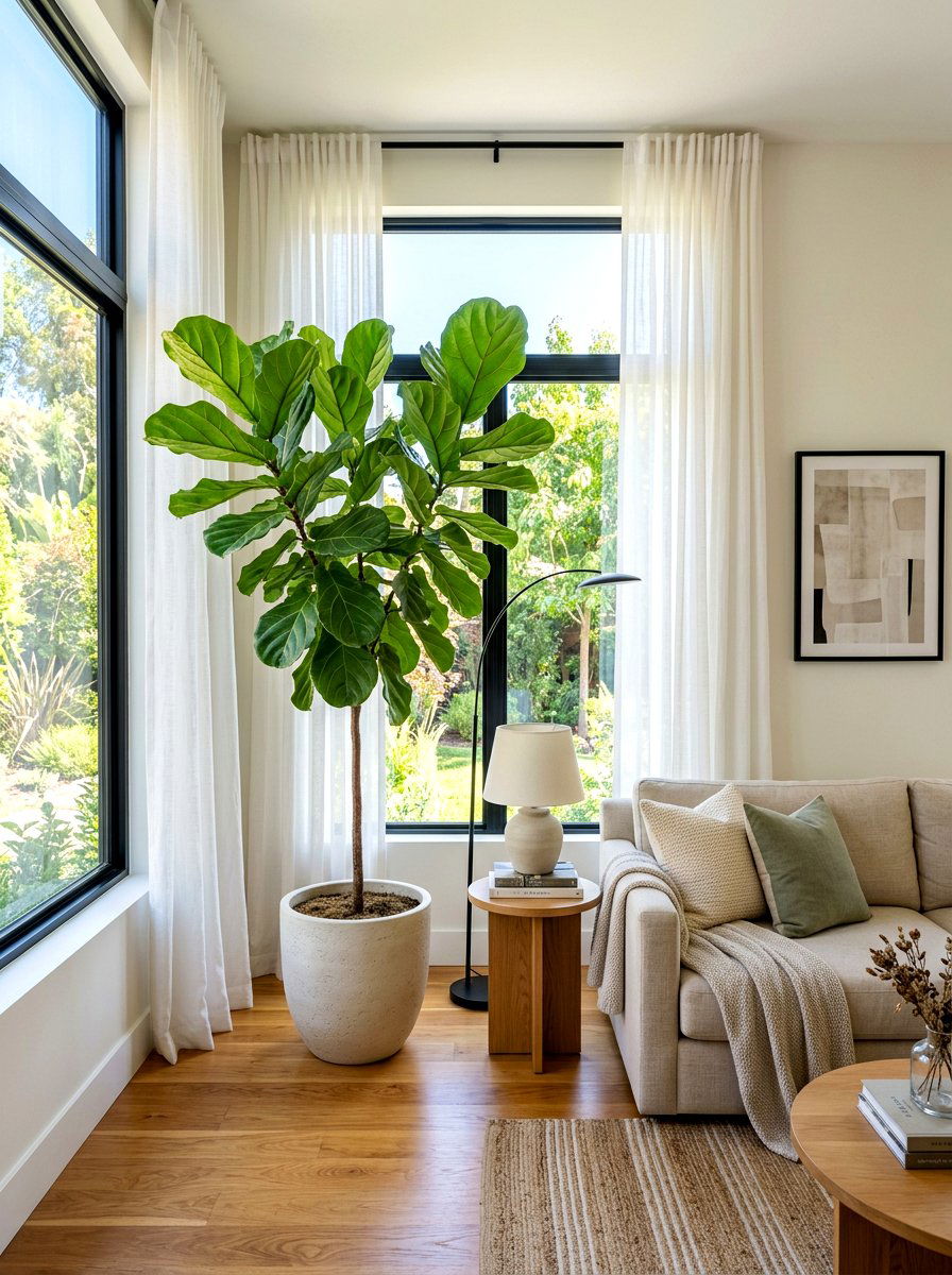 Living Room Corner Fiddle Leaf Fig - 30 fiddle leaf fig decor ideas