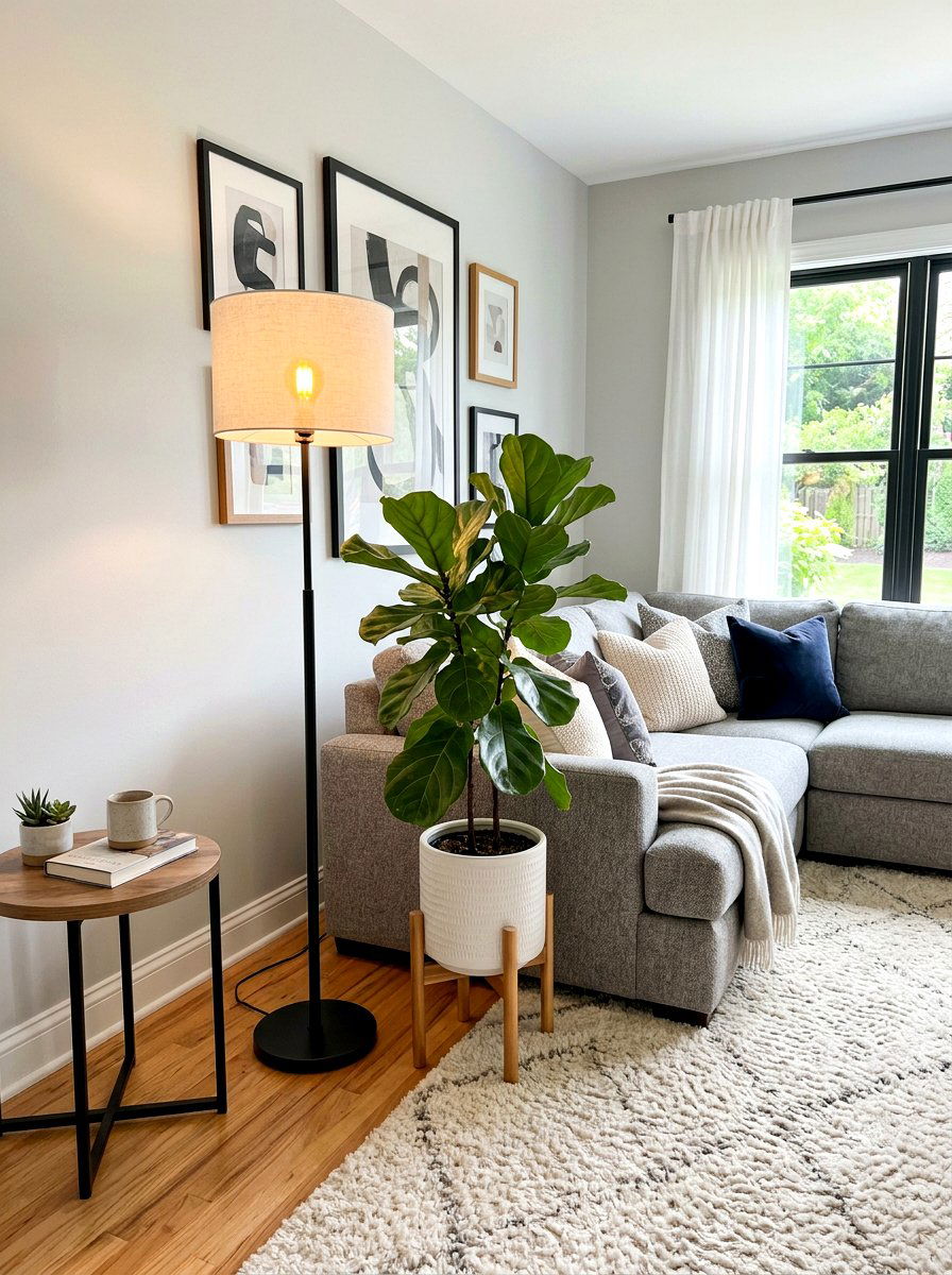 Living Room Corner Floor Lamp - 30 lamp styling ideas
