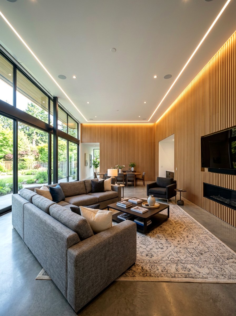 Living Room Perimeter Lighting - 30 recessed lighting layout ideas