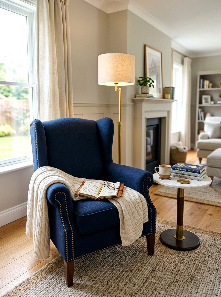 Living Room Reading Chair - 30 journaling nook ideas