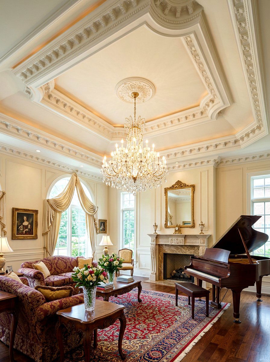 Living Room Tray Ceiling - 30 tray ceiling ideas
