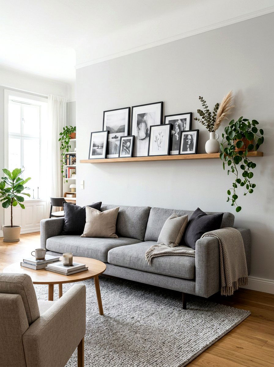 Living Room Wall Picture Ledge - 30 picture ledge ideas