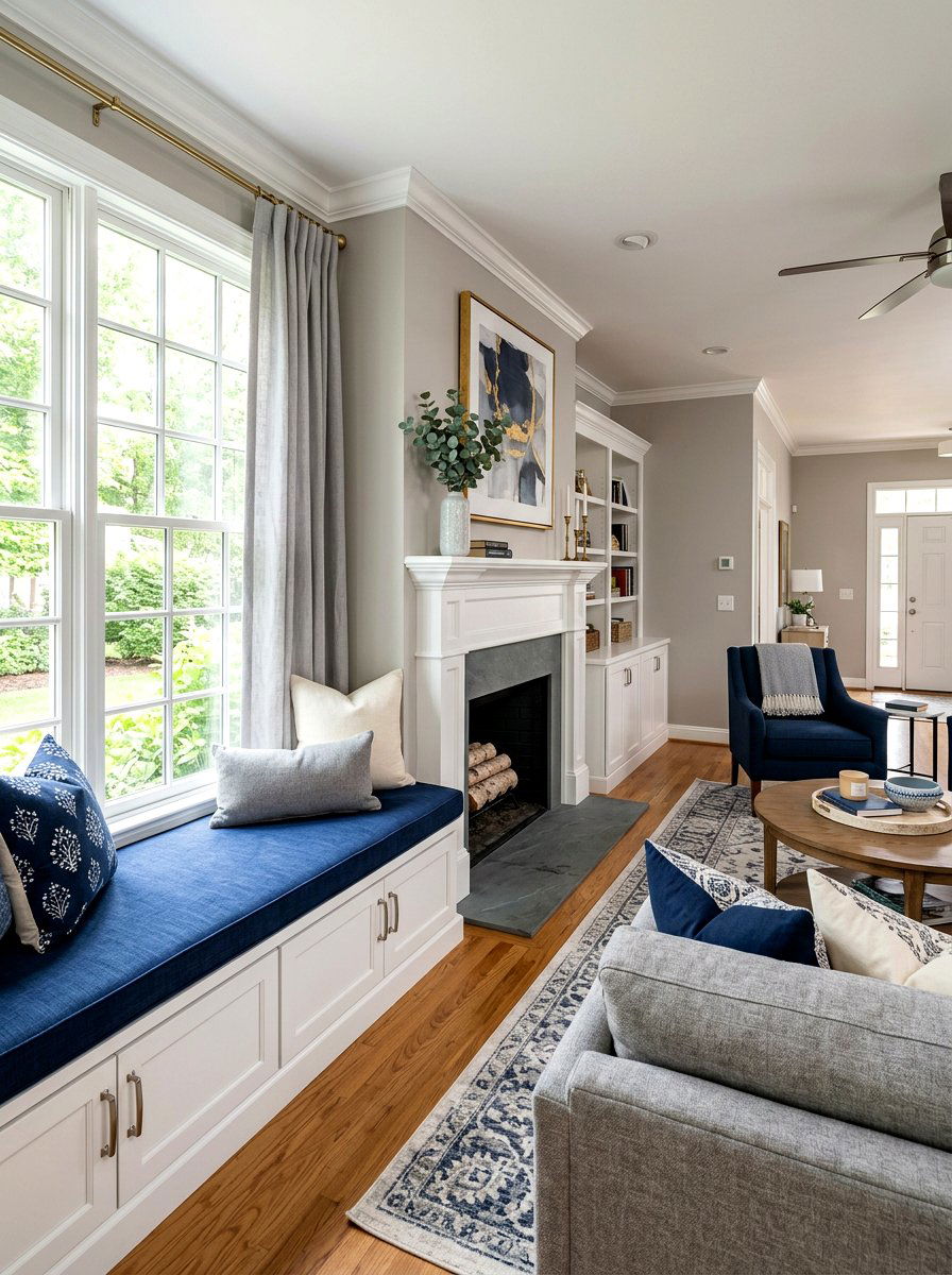 Living Room Window Bench Storage - 30 storage bench window seat ideas