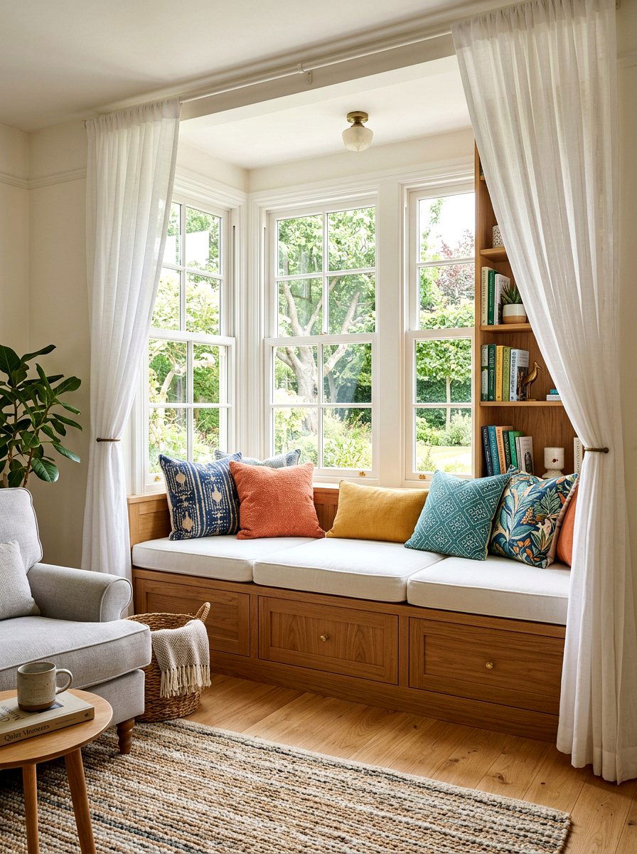 Living Room Window Seat - 30 small space living room ideas