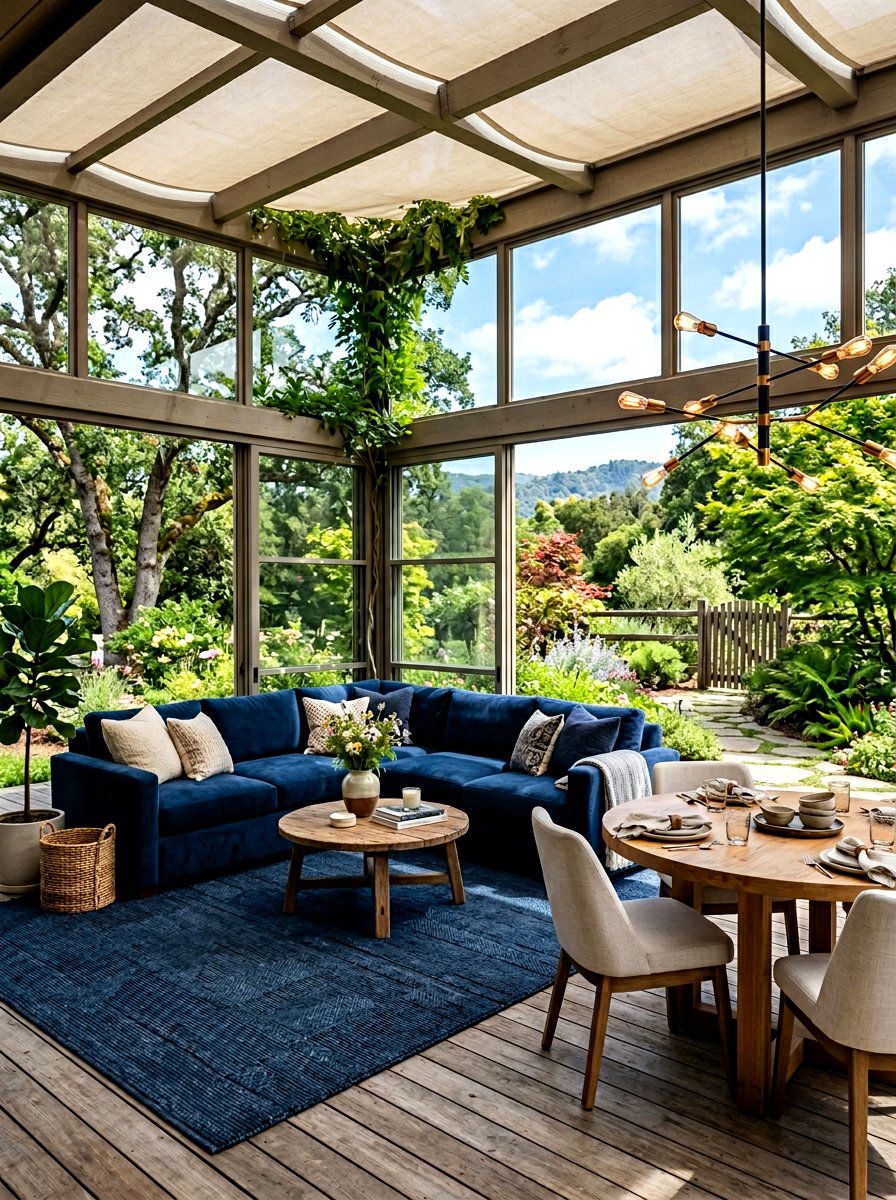 Living Room With Dining Area - 30 L shaped living room ideas