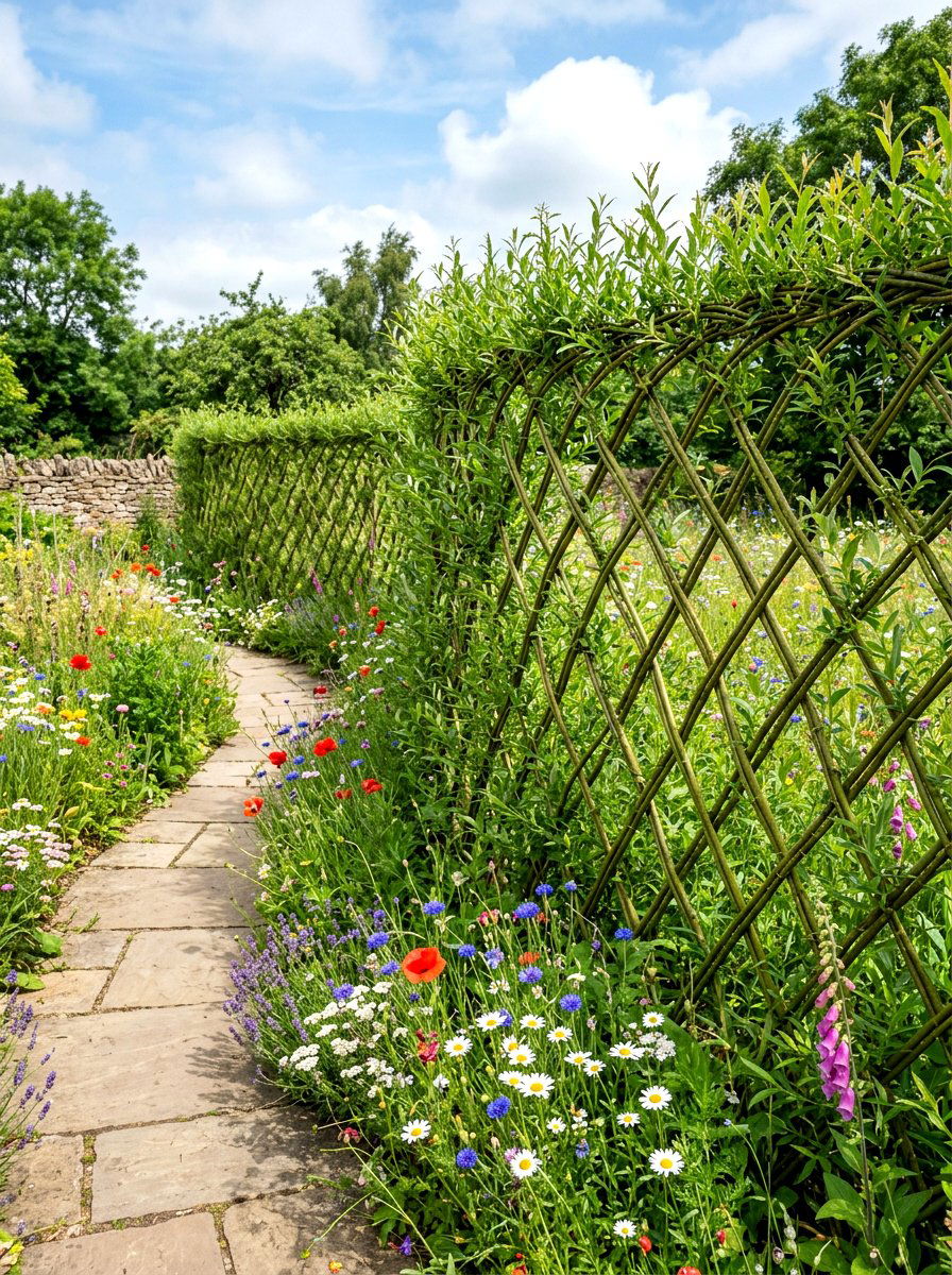 Living Willow Fence - 30 decorative fence ideas