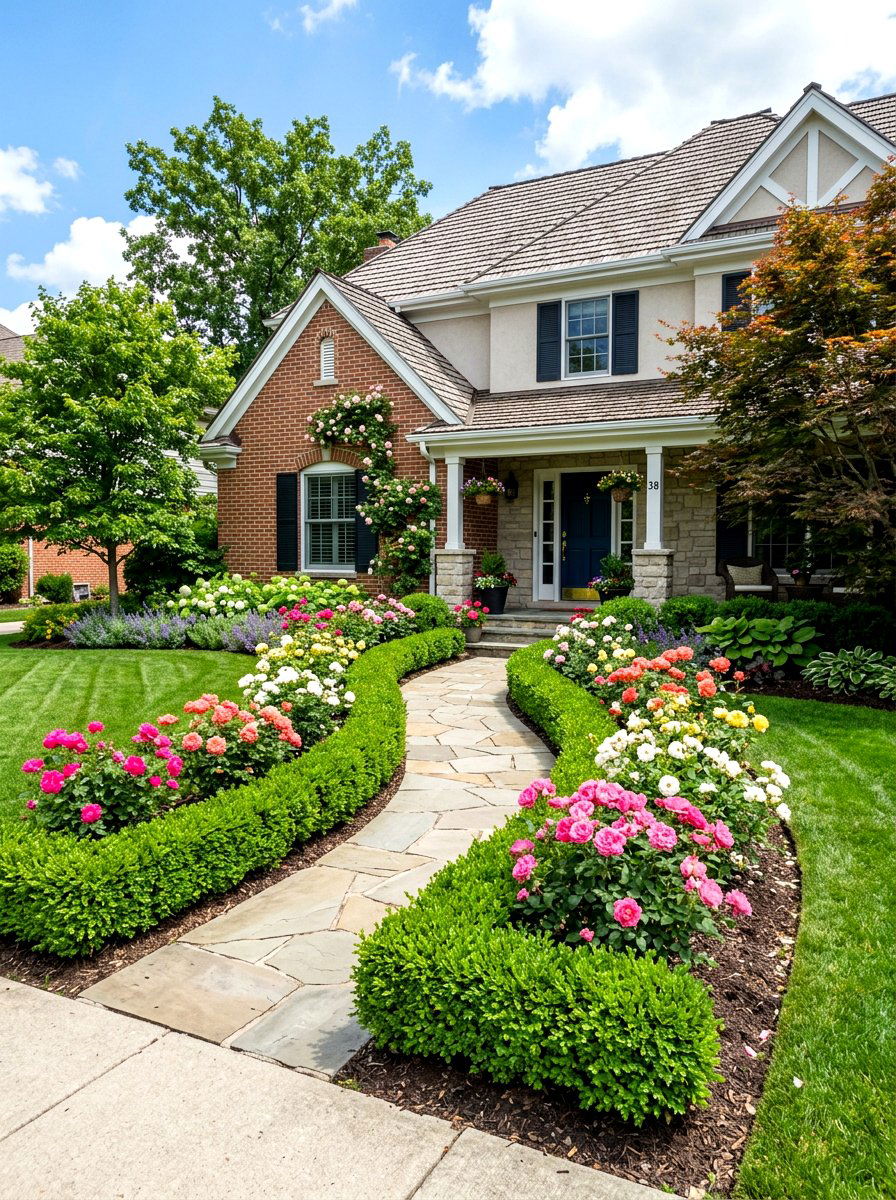 Living plant edging - 30 front yard edging ideas