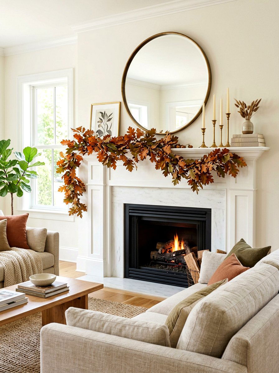 Living room mantel styling - 30 fall reset home ideas