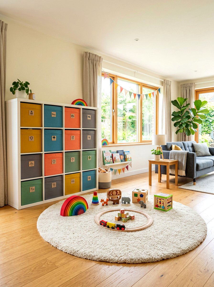 Living room play area - 30 room zoning furniture layout ideas