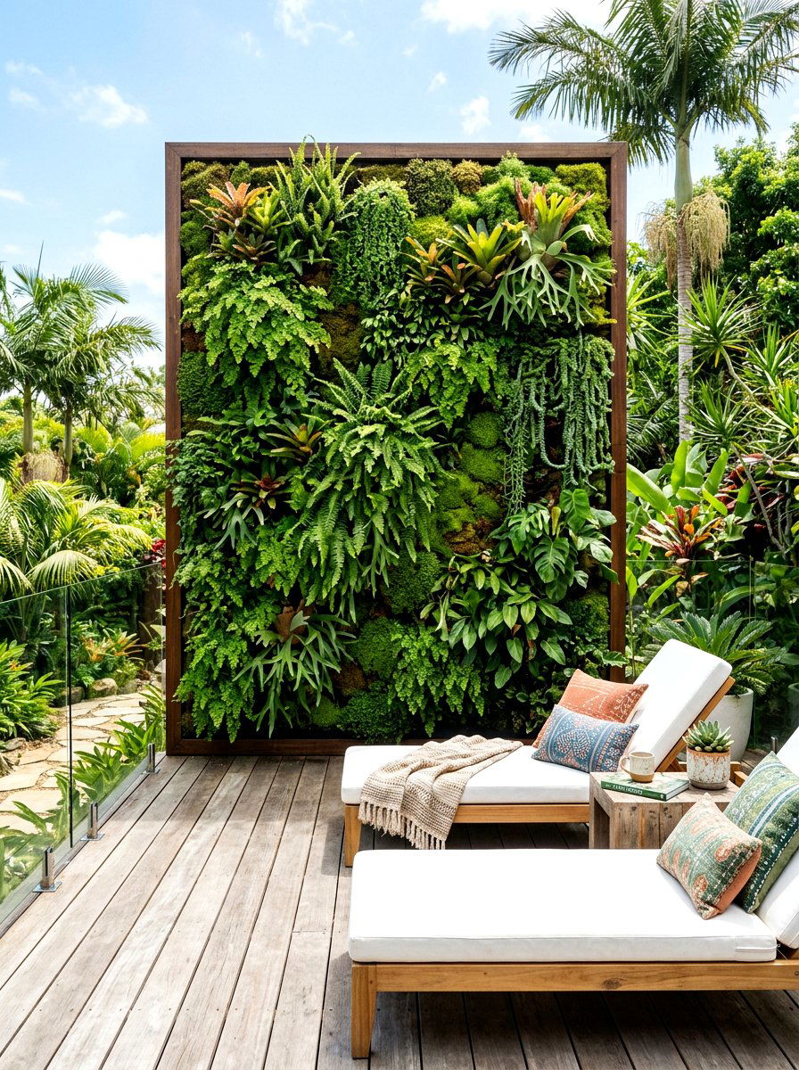 Living wall privacy - 30 walled garden backyard ideas