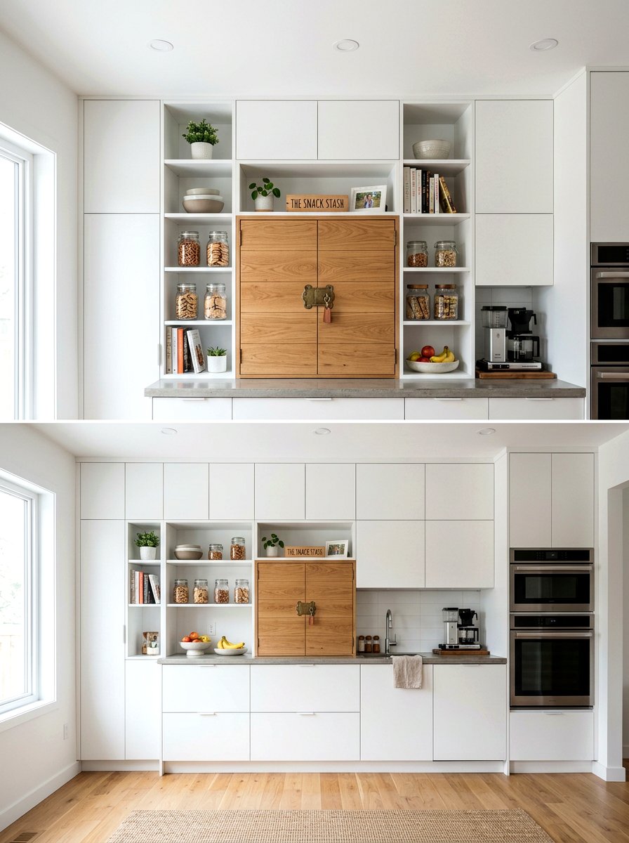 Lockable snack cabinet - 30 friction maxxing home ideas
