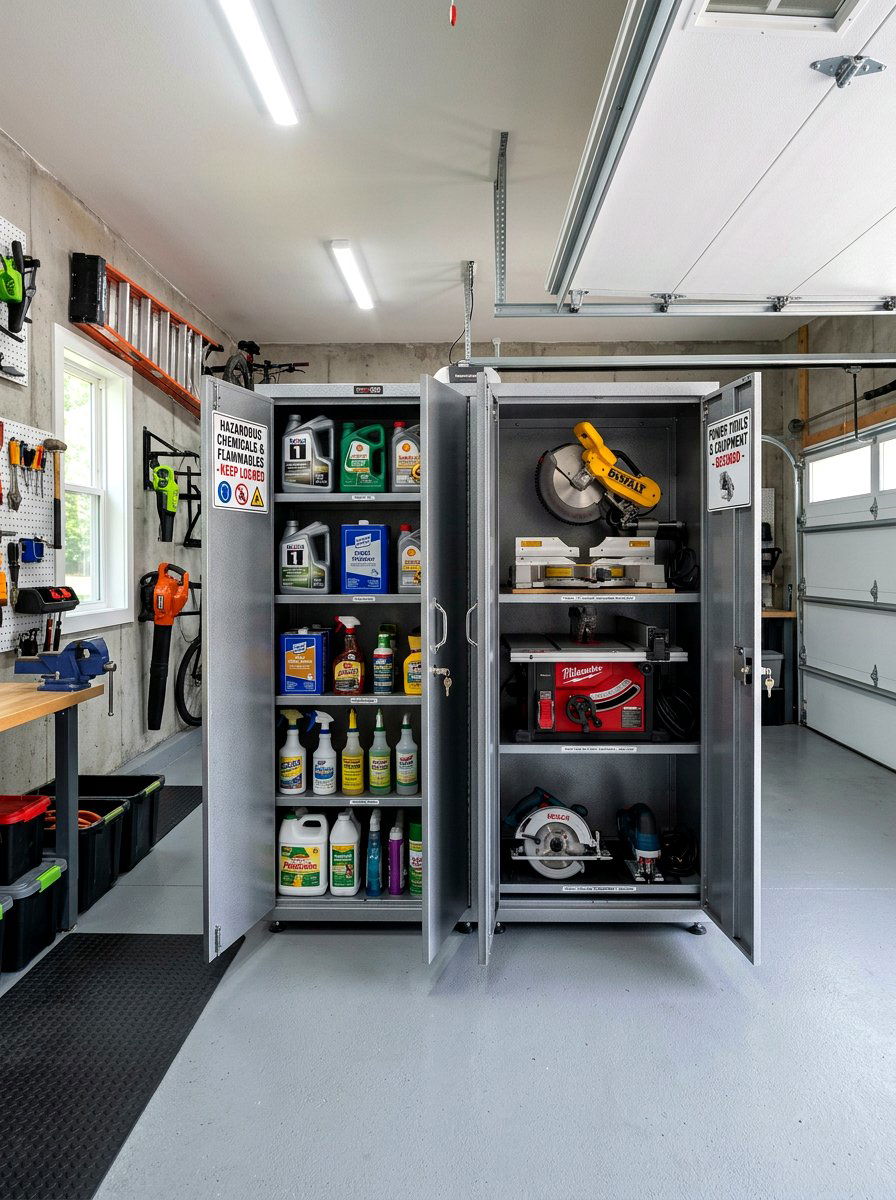 Locking Garage Cabinet - 30 garage cabinet ideas