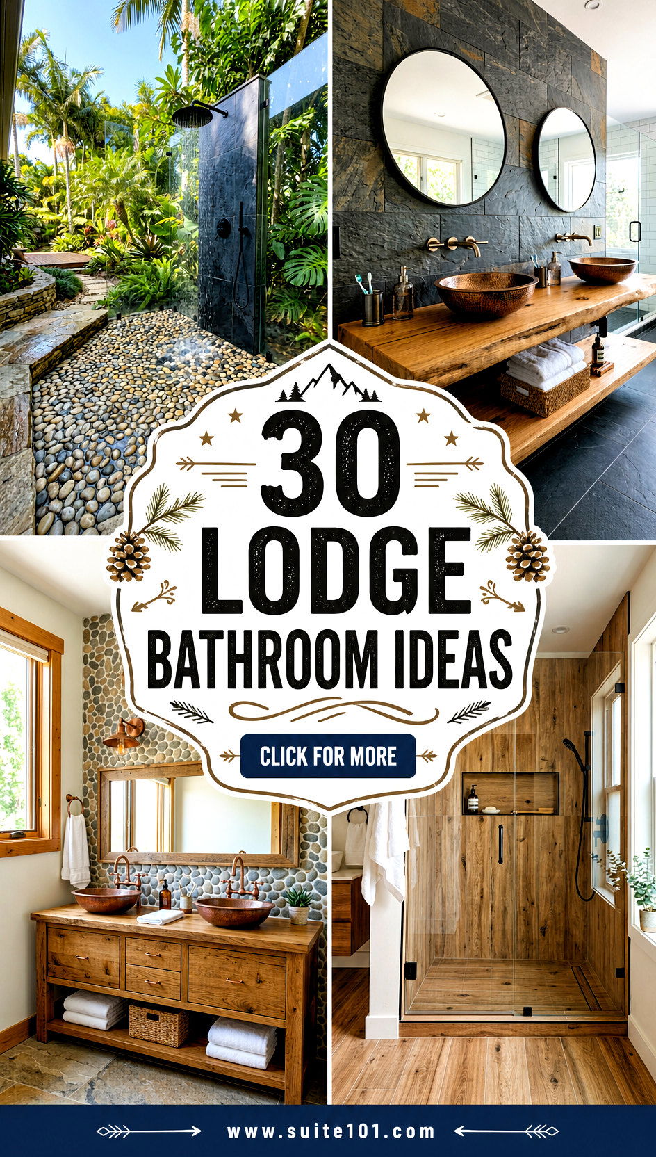 Lodge Bathroom Ideas 30 Rustic Retreat Touches Youll Love - Lodge Bathroom Ideas: 30 Rustic Retreat Touches You'll Love
