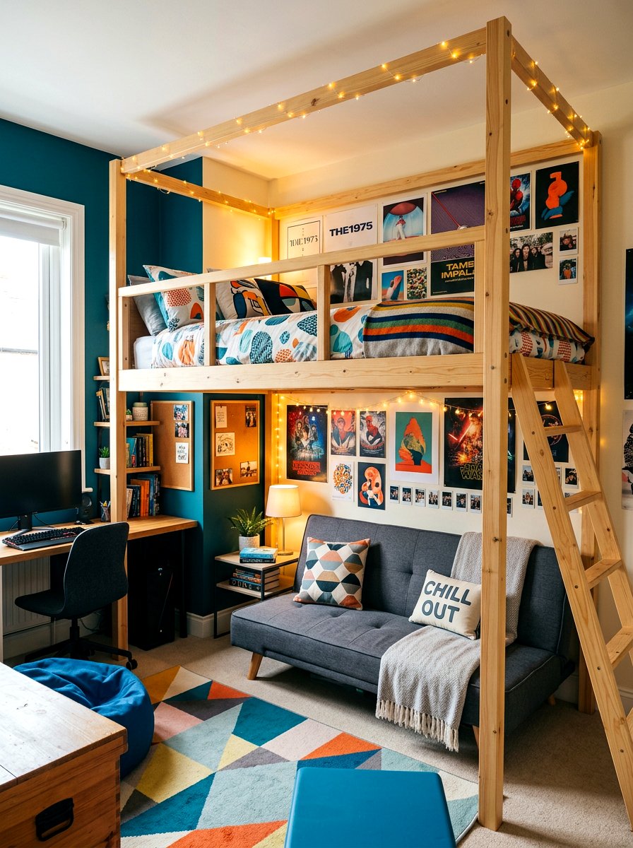 Loft Bed Fold Out Sofa - 30 fold out bed room ideas