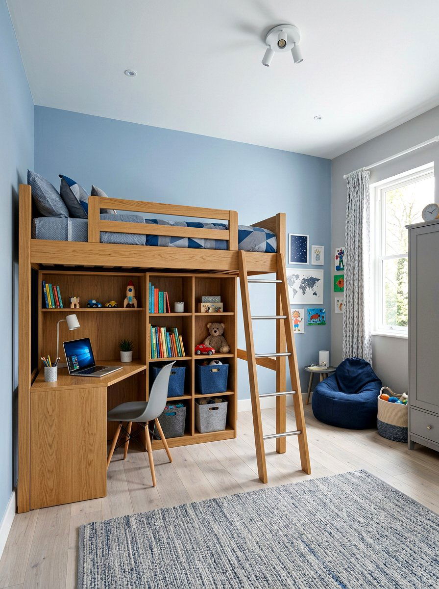 Loft Bed Kids Room - 30 kids room ideas