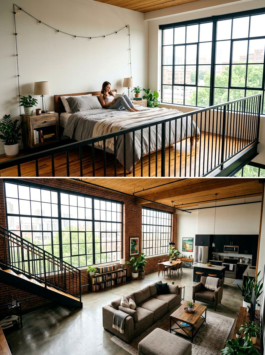 Loft Bedroom Space - 30 barn style home ideas