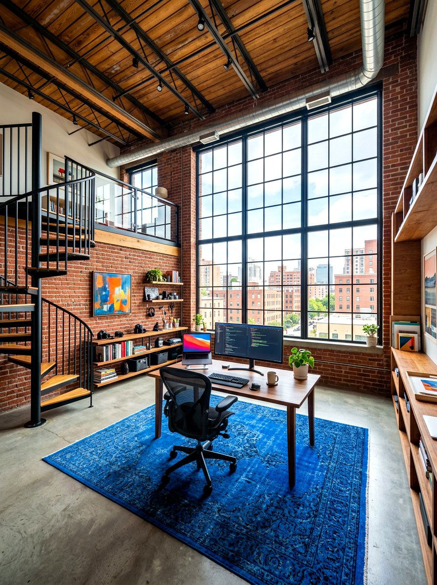 Loft Home Studio - 30 masculine home studio ideas