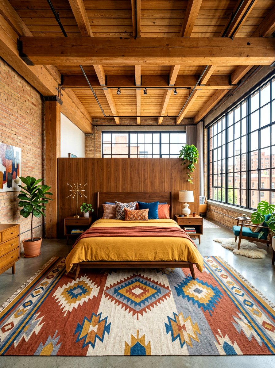 Loft Midcentury Bedroom - 30 midcentury bedroom ideas