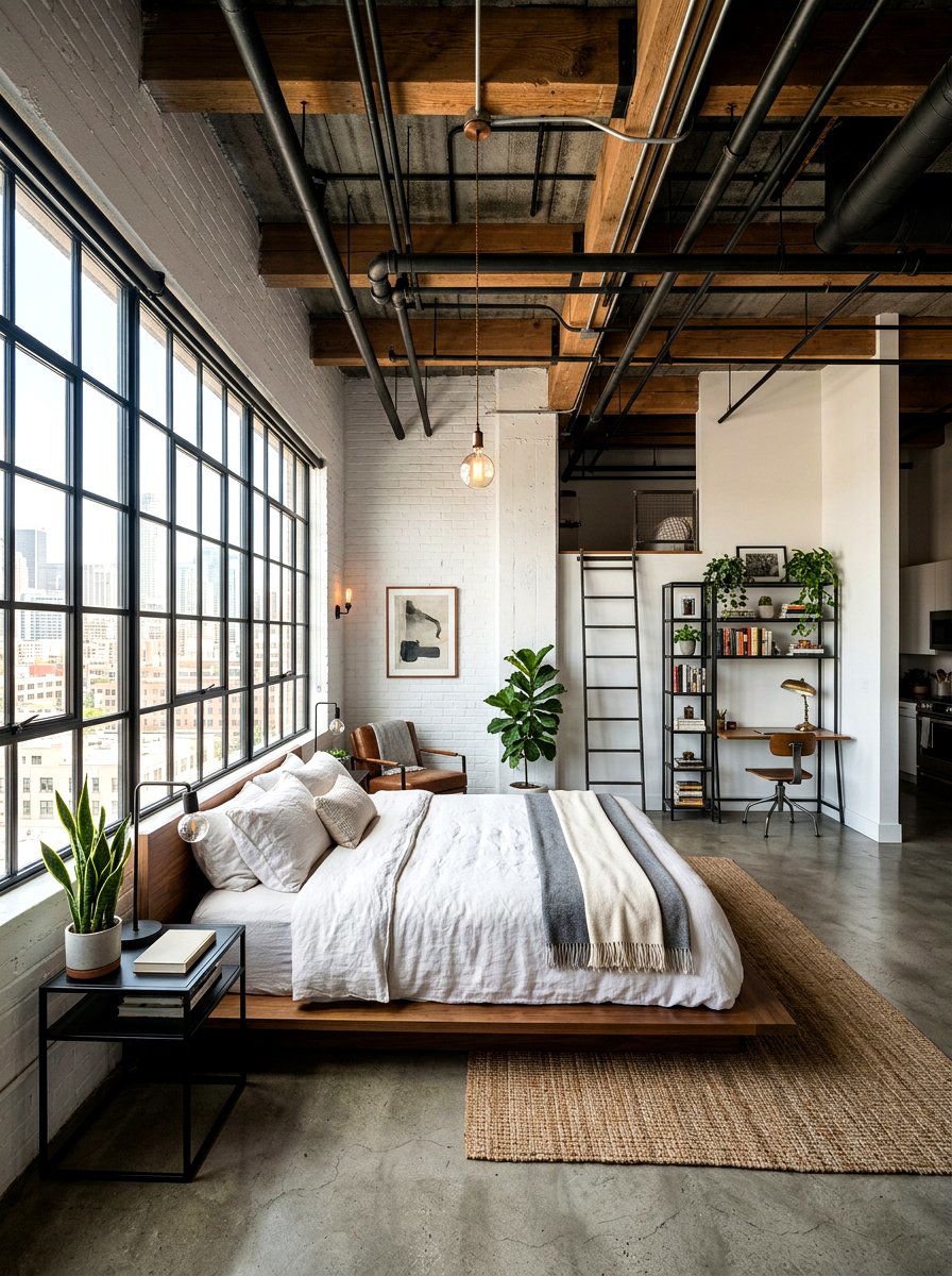 Loft White Bedroom - 30 white bedroom ideas
