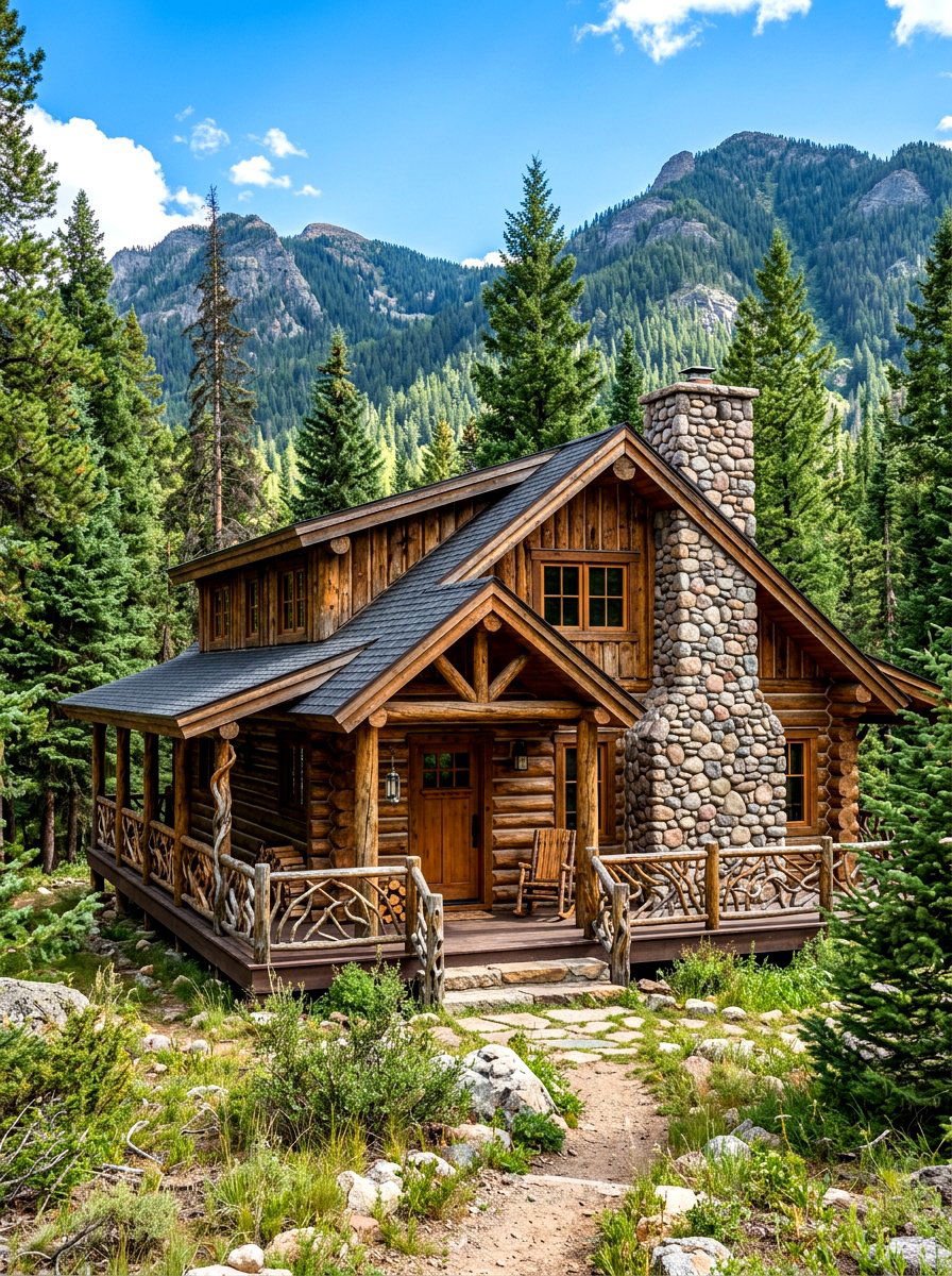 Log Cabin Cottage - 30 storybook cottage exterior ideas