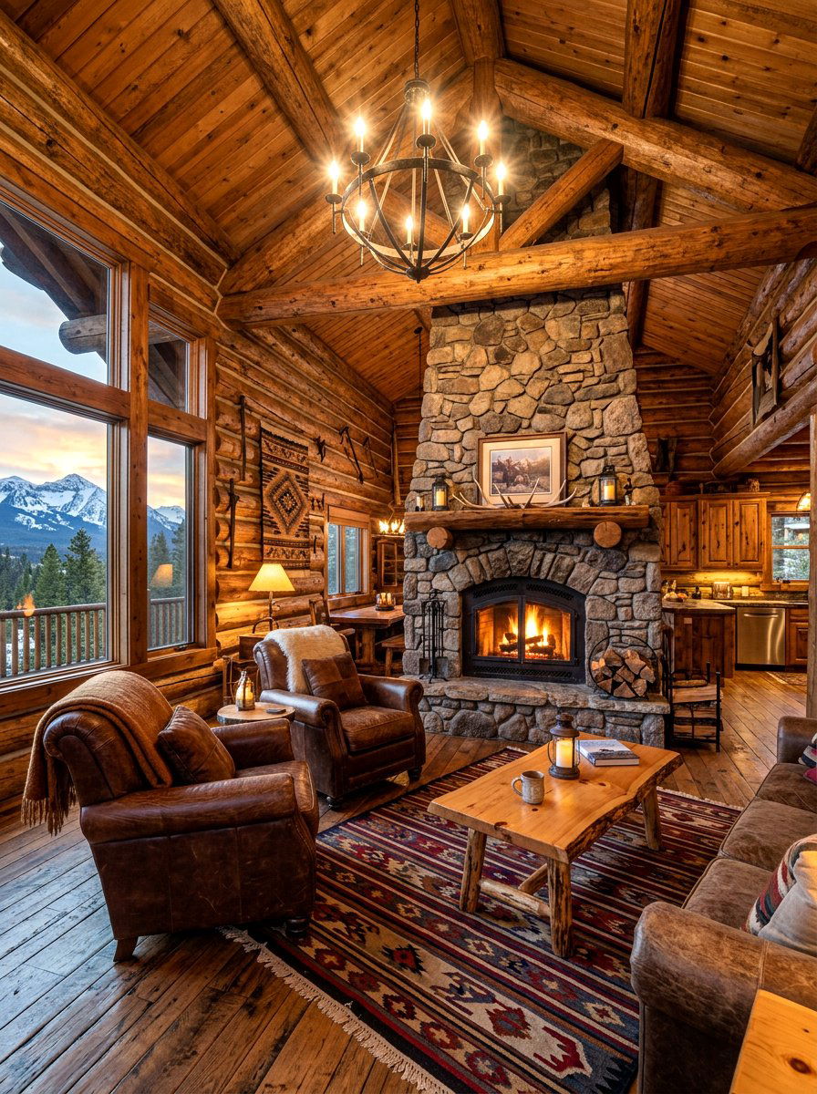 Log Cabin Retreat - 30 cozy backyard room ideas