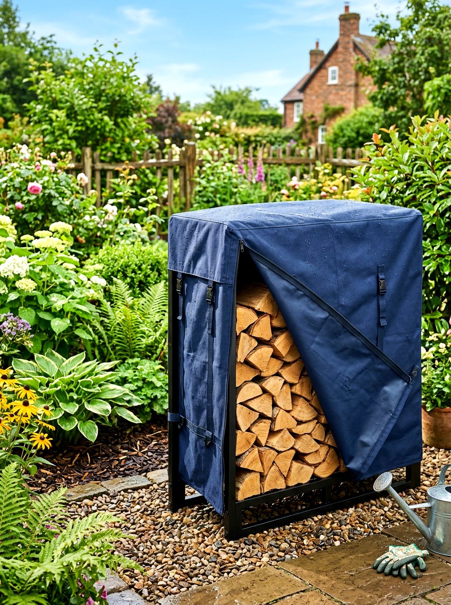 Log Rack With Cover - 30 firewood rack ideas