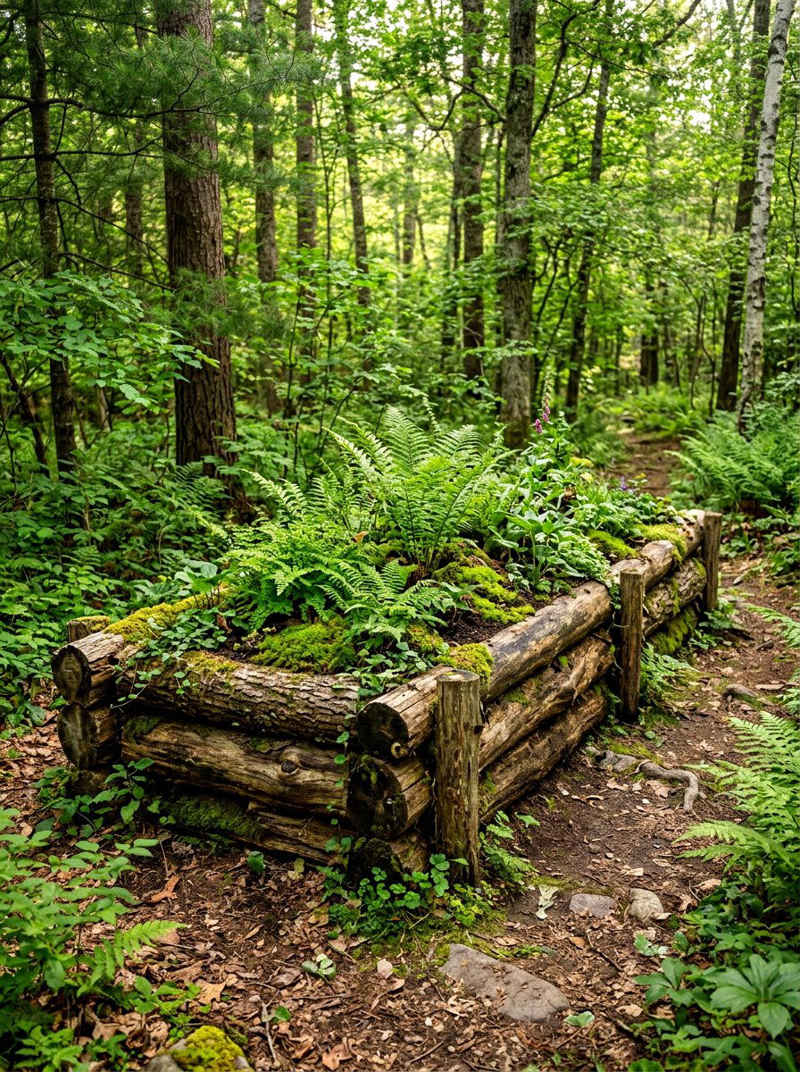 Log raised garden bed - 30 raised garden bed ideas