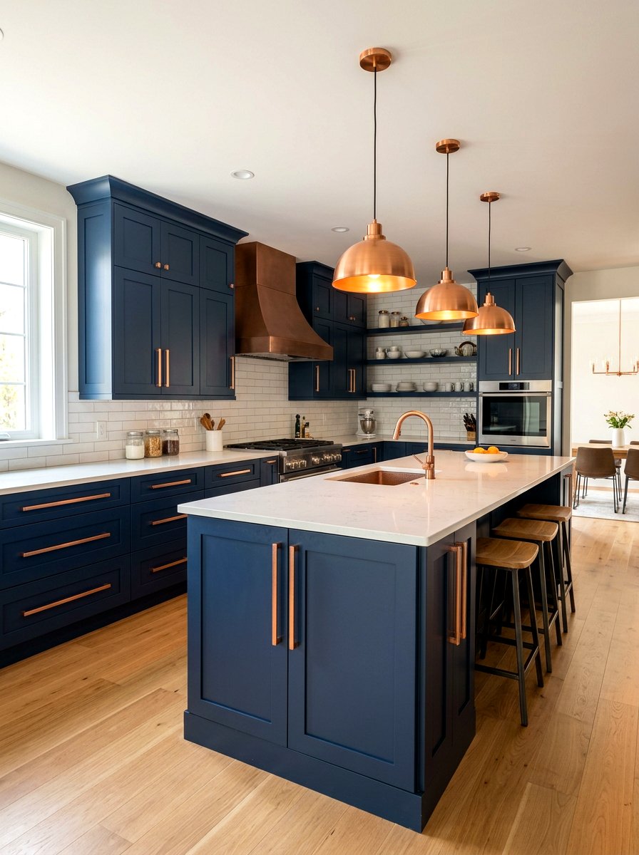 Long Copper Pulls Kitchen Cabinets - 30 long pull cabinet ideas