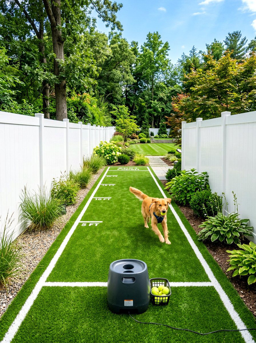 Long Dog Run Area - 30 backyard dog run ideas