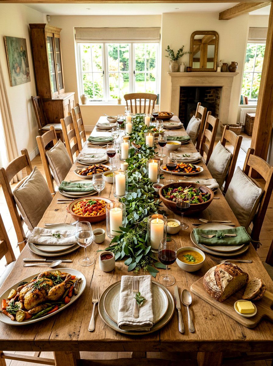 Long Farmhouse Table - 30 intimate hosting ideas