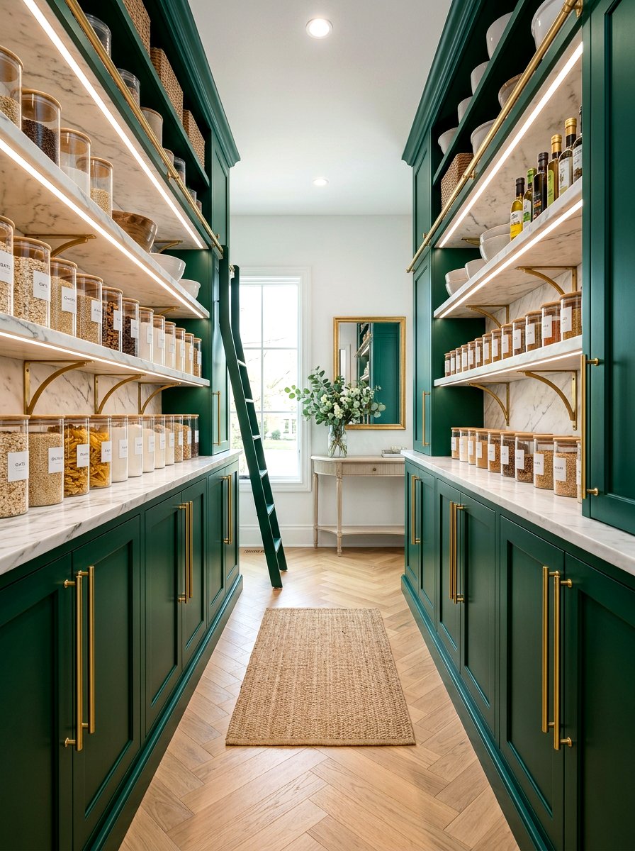 Long Gold Cabinet Pulls Pantry - 30 long pull cabinet ideas