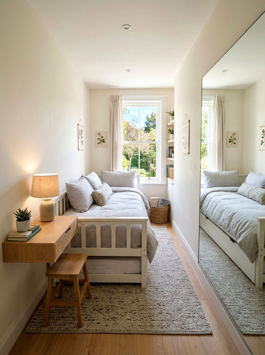 Long narrow guest bedroom - 30 narrow room decorating ideas